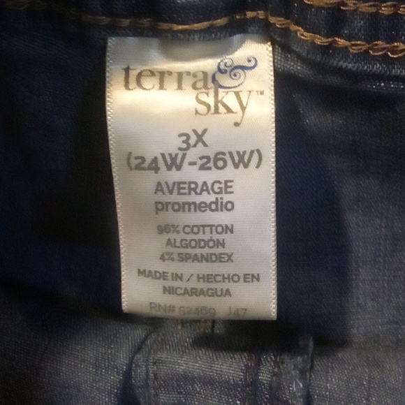 EUC "Terra&Sky\JustMySize" bundle of 5 pair stretch waistband denim jeans - Picture 3 of 11